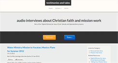 Desktop Screenshot of faithstories.speedofcreativity.org