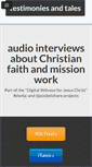Mobile Screenshot of faithstories.speedofcreativity.org