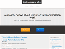 Tablet Screenshot of faithstories.speedofcreativity.org
